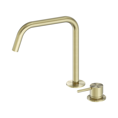Mecca Hob Bath or Kitchen Mixer Set Edge Spout II Brushed Gold [324624]