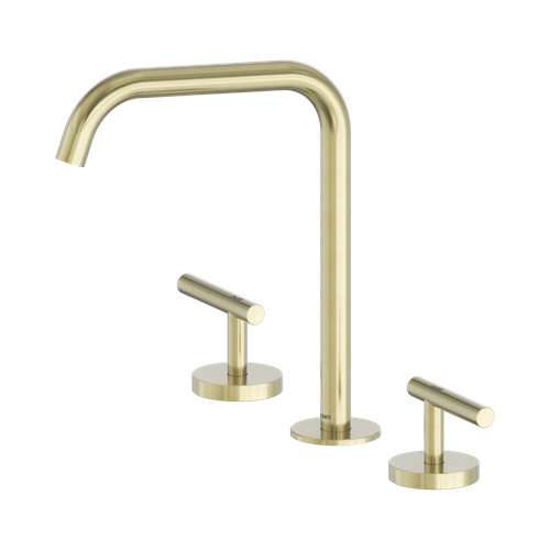 Mecca Lever Bath or Kitchen Set Edge Spout Brushed Gold [324627]