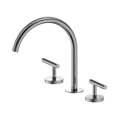 Mecca Lever Bath or Kitchen Set Arc Spout Chrome [324638]