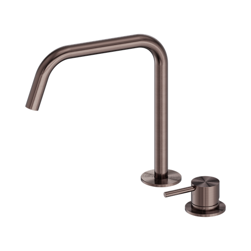 Mecca Hob Bath or Kitchen Mixer Set Edge Spout II Brushed Bronze [324646]