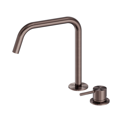 Mecca Hob Bath or Kitchen Mixer Set Edge Spout II Brushed Bronze [324646]