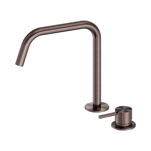 Mecca Hob Bath or Kitchen Mixer Set Edge Spout II Brushed Bronze [324646]