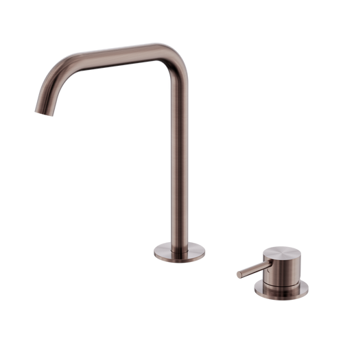 Mecca Hob Bath or Kitchen Mixer Set Edge Spout Brushed Bronze [324500]