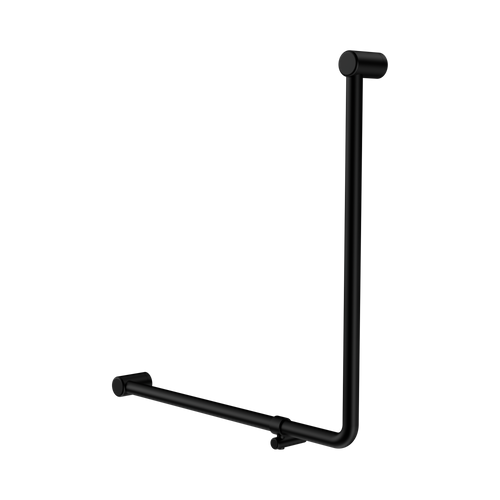 Mecca Care 32mm 90° NZ4121 Accessible Toilet Grab Rail 750 x 750mm Matte Black [325385]