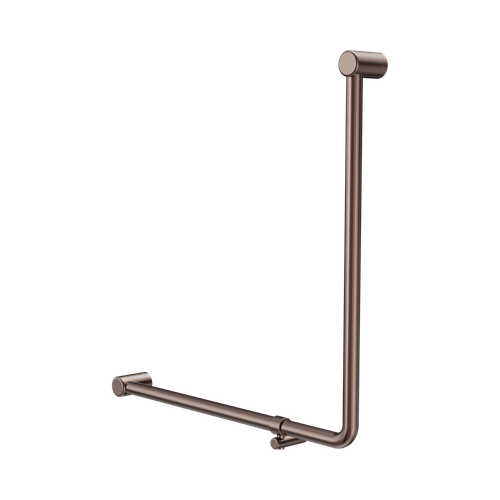 Mecca Care 32mm 90° NZ4121 Accessible Toilet Grab Rail 750 x 750mm Brushed Bronze [325427]