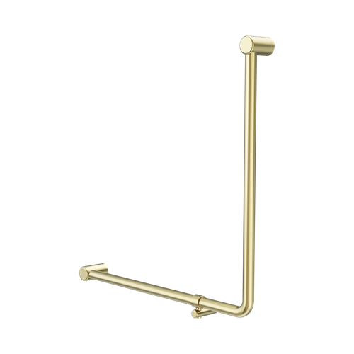Mecca Care 32mm 90° NZ4121 Accessible Toilet Grab Rail 750 x 750mm Brushed Gold [325435]