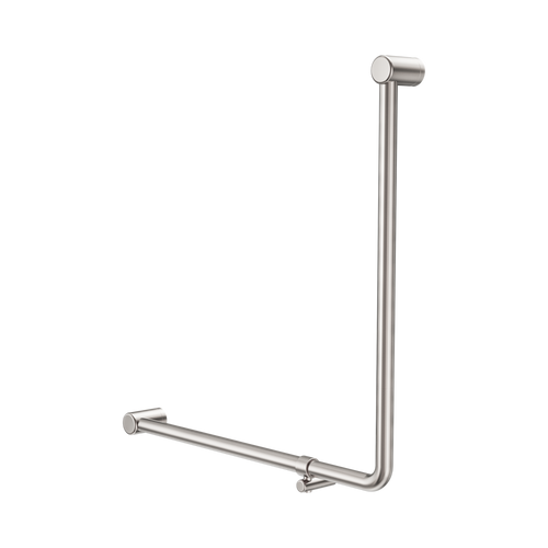 Mecca Care 32mm 90° NZ4121 Accessible Toilet Grab Rail 750 x 750mm Brushed Nickel [325404]