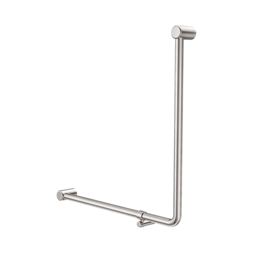 Mecca Care 32mm 90° NZ4121 Accessible Toilet Grab Rail 750 x 750mm Brushed Nickel [325404]