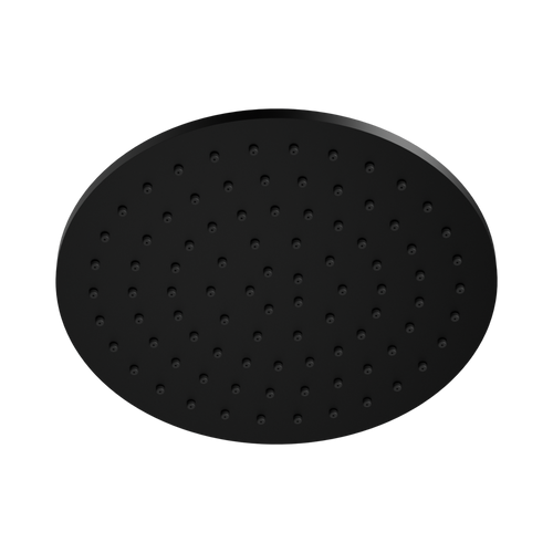 250mm Round Metal Shower Head II Matte Black [325391]
