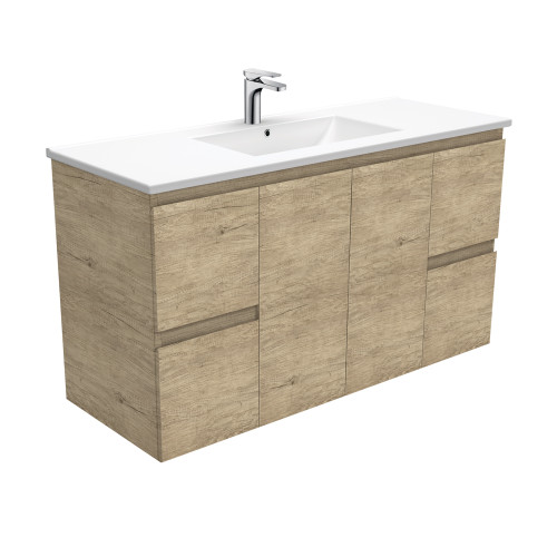 Dolce Edge Scandi Oak 1200 Wall-Hung Vanity [310585]
