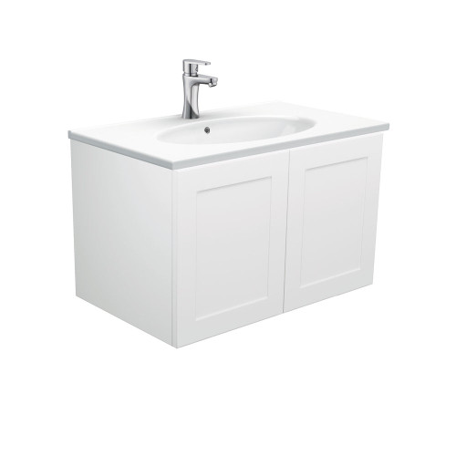 Rotondo Mila 750 Wall-Hung Vanity Left Drawer 1 Tap Hole [313557]