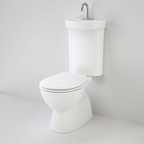 Profile 5 Toilet Suite Deluxe SNV w/Integrated Hand Basin & Soft Close Seat White 5Star [105710]