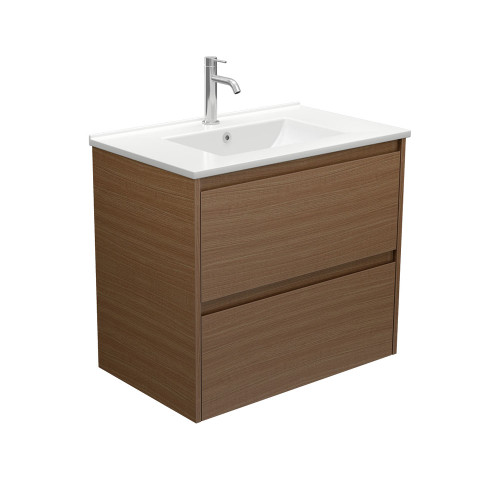 Dolce Amato 750 Walnut Wall-Hung Vanity 1 Tap Hole [313560]