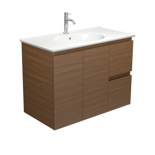 Rotondo Edge 900 Wall-Hung Vanity Right Drawer 1 Tap Hole [313568]