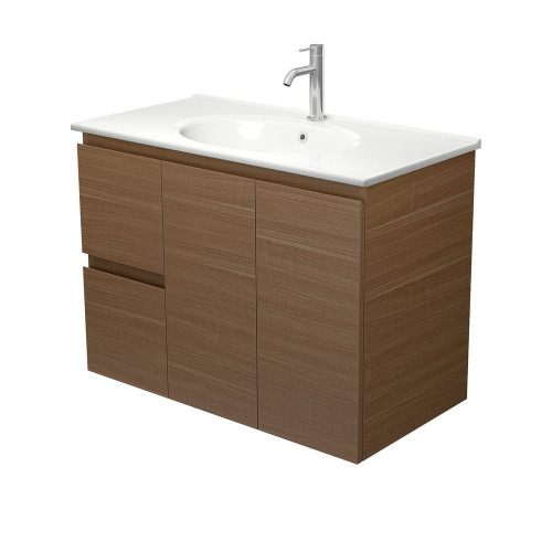 Rotondo Edge 900 Wall-Hung Vanity Left Drawer 1 Tap Hole [313579]