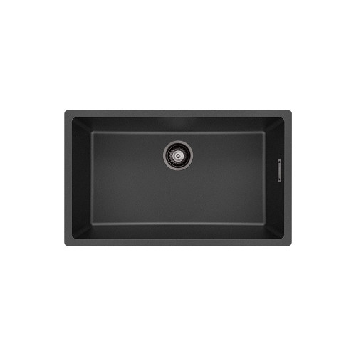Kuro Granite 53L Single Bowl Kitchen Sink Matte Black [318344]