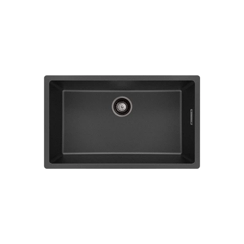 Kuro Granite 53L Single Bowl Kitchen Sink Matte Black [318344]