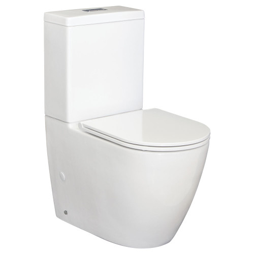 Empire P-Trap Back-to-Wall Toilet Suite 4.5L/3L with Slim SeatBack-to-Wall Gloss White [318310]