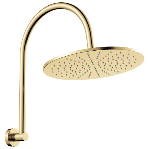 Empire Slim Curved Shower Arm Set Urban Brass [320496]