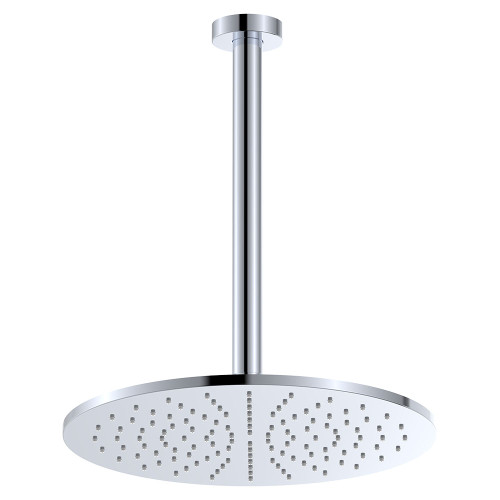 Empire Slim Ceiling Shower 300mm Head 350mm Drop Chrome [320513]