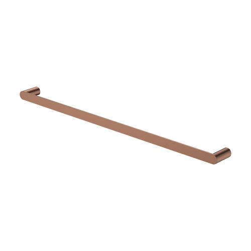 Empire Slim Single Towel Rail 800mm Brushed Copper [320455]