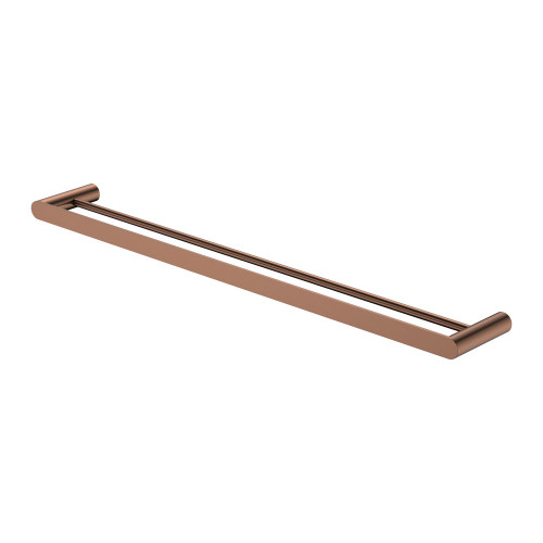Empire Slim Double Towel Rail 800mm Brushed Copper [320499]