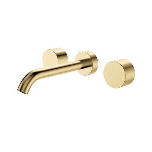 Kaya Wall Set Round Taps 180mm Outlet Urban Brass [320447]