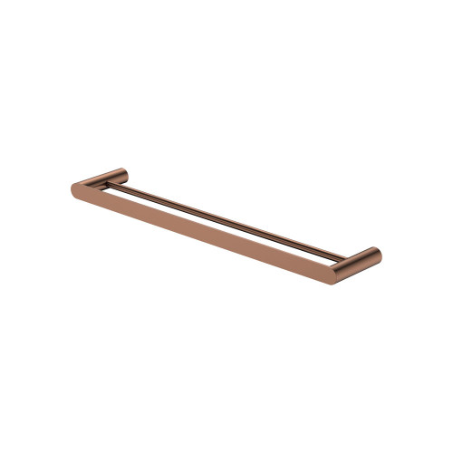 Empire Slim Double Towel Rail 600mm Brushed Copper [320517]