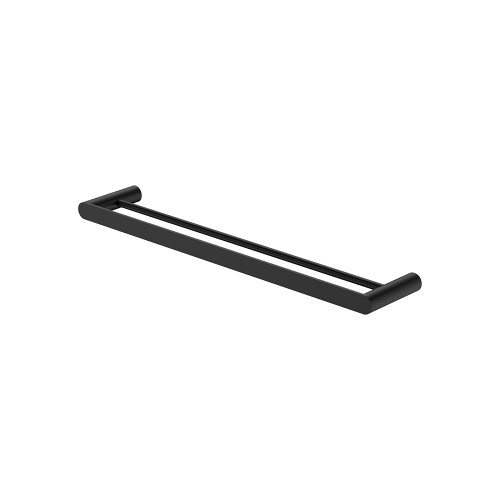 Empire Slim Double Towel Rail 600mm Matte Black [320520]