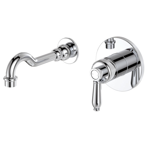 Eleanor Wall Basin or Bath Mixer Set Chrome or Chrome [320458]