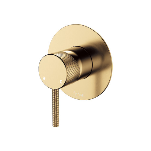 Axle Wall Mixer Large Round Plate Urban Brass [320459]