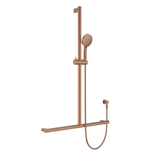 Care Inverted T Rail Shower Brushed Copper [320480]