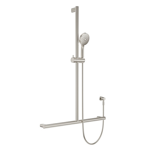 Care Inverted T Rail Shower Brushed Nickel [320482]