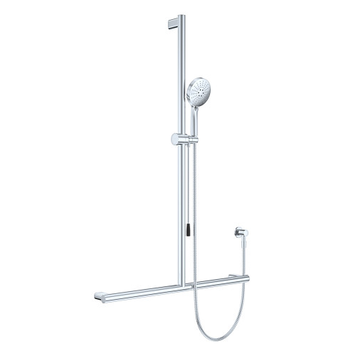 Care Inverted T Rail Shower with Push/Pull Slider Chrome [320485]