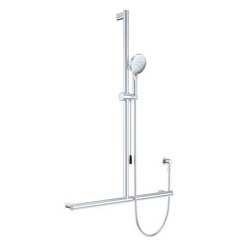 Care Inverted T Rail Shower with Push/Pull Slider Chrome [320485]