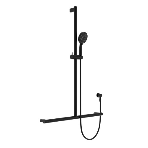 Care Inverted T Rail Shower Matte Black [320486]