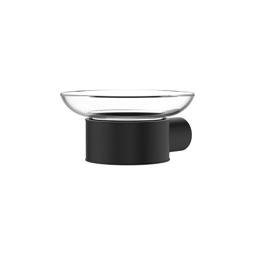 Empire Slim Glass Soap Dish Matte Black [322257]