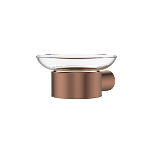 Empire Slim Glass Soap Dish Brushed Copper [322281]