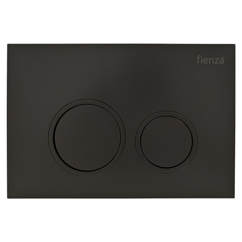 R&T Matte Black Round Button Flush Plate [323659]