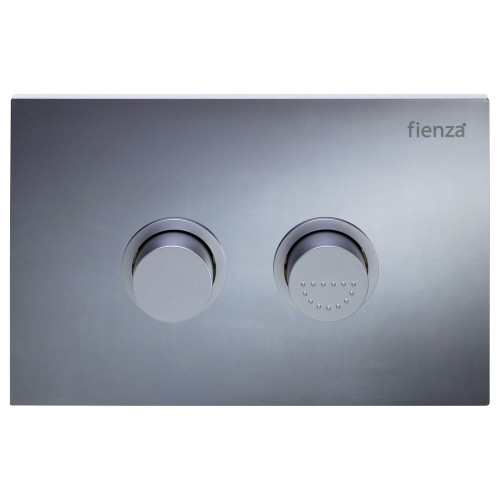 R&T Raised Button PWD Flush Plate Chrome [323663]