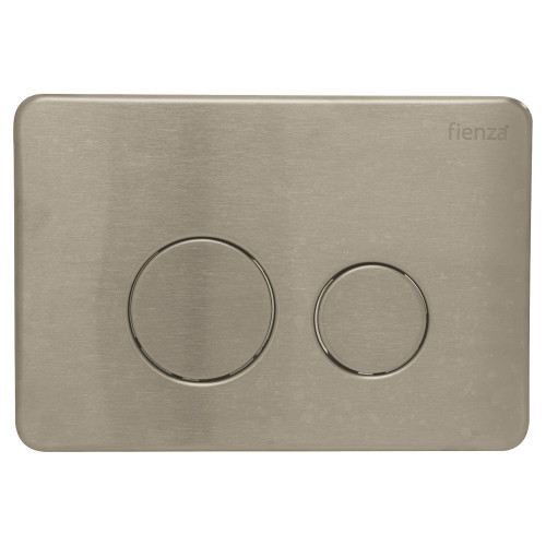 R&T Stainless Steel Round Button Flush Plate Brushed Nickel PVD Finish [323638]
