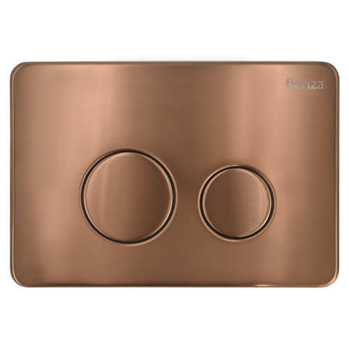 R&T Stainless Steel Round Button Flush Plate Brushed Copper PVD Finish [323650]