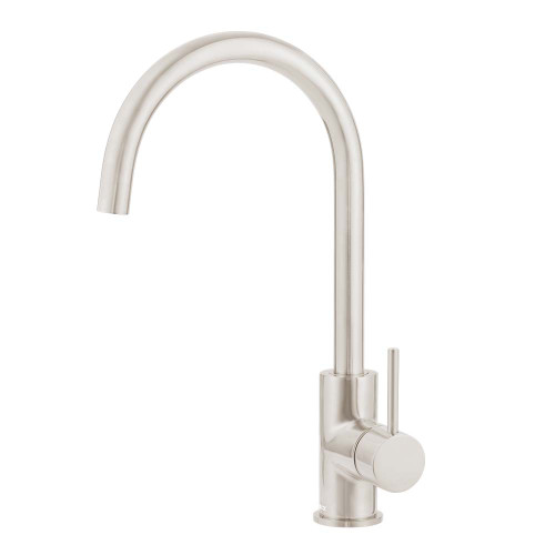 Anise (Holli) Round Gooseneck Sink Mixer Brushed Nickel Lead Free [330456]