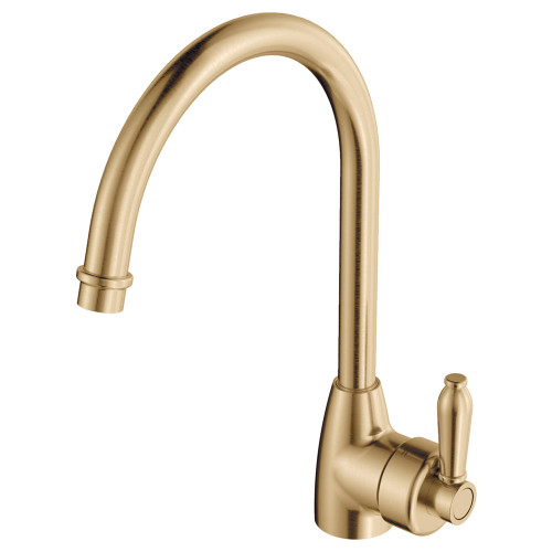 Eleanor Gooseneck Sink Mixer Urban Brass / Urban Brass [325706]