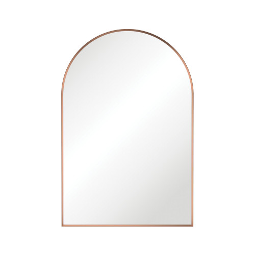 Arch Brushed Copper Framed Mirror [325716]