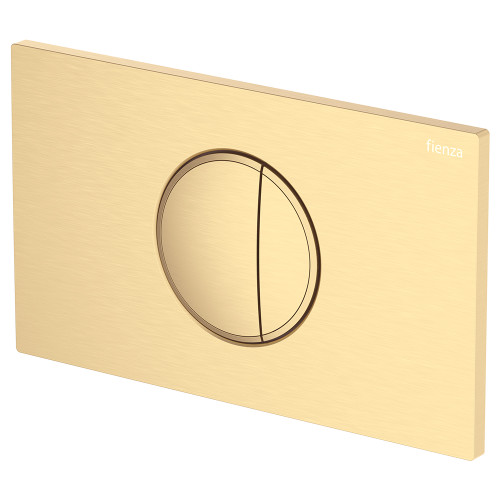 Halo Round Button Flush Plate Urban Brass [325720]