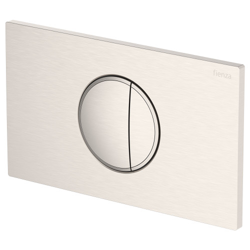Halo Round Button Flush Plate Brushed Nickel [325718]