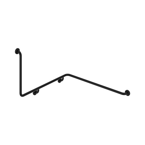 90° Accessible Right-Hand Wrap Around Grab Rail Matte Black [326055]