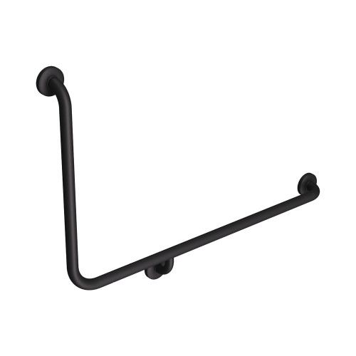 90° Accessible Care Right-Hand Grab Rail Matte Black [326046]