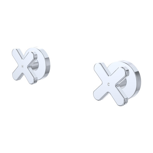 Kaya Cross Wall Taps Chrome [326082]